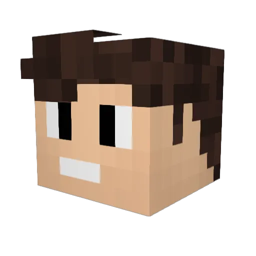 TheBestXB0X Minecraft avatar head, 3D render