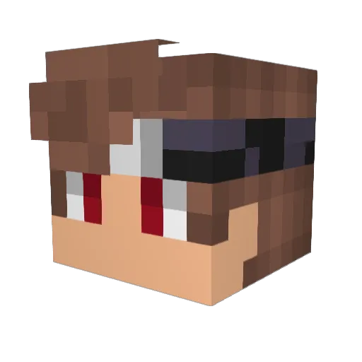 TheBest_Pvper Minecraft avatar head, 3D render