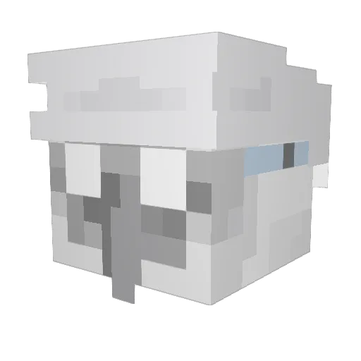 TheBianchini Minecraft avatar head, 3D render