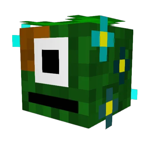 TheBigAdam Minecraft avatar head, 3D render