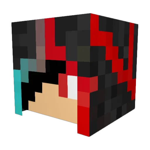 TheBigBadBoss Minecraft avatar head, 3D render