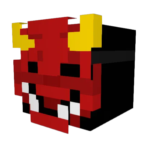 TheBigBadWolf6 Minecraft avatar head, 3D render