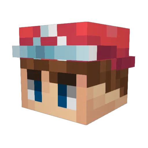TheBigBlackJoe Minecraft avatar head, 3D render