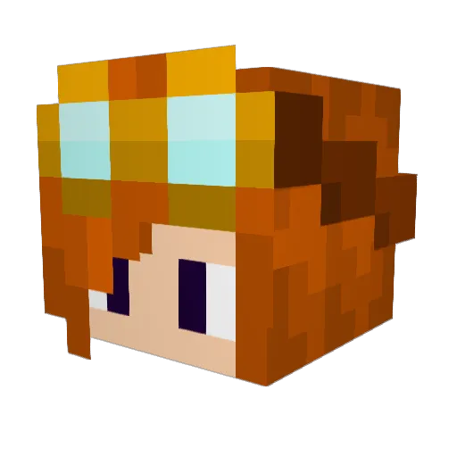 TheBigCheeseish Minecraft avatar head, 3D render