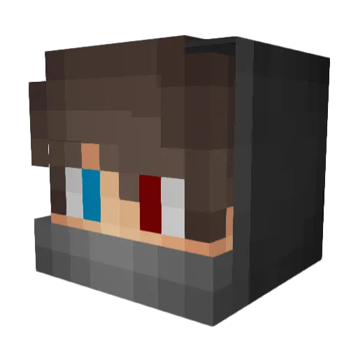TheBigDontArgue Minecraft avatar head, 3D render