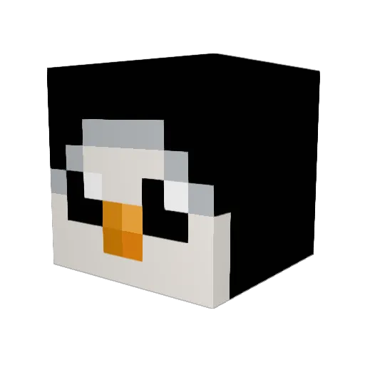 TheBigEE Minecraft avatar head, 3D render