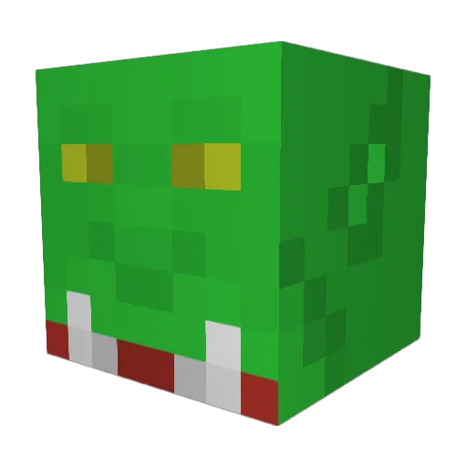 TheBigGreasy Minecraft avatar head, 3D render