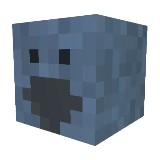 TheBigHOFF Minecraft avatar head, 3D render