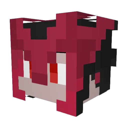 TheBigJ Minecraft avatar head, 3D render