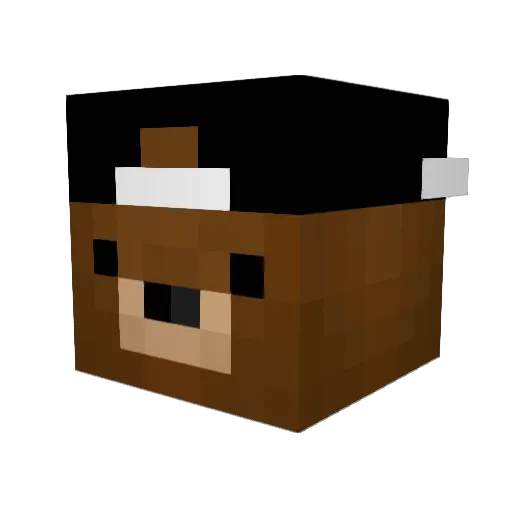 TheBigJaya Minecraft avatar head, 3D render