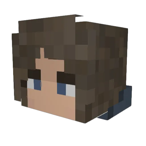 TheBigLugmos Minecraft avatar head, 3D render