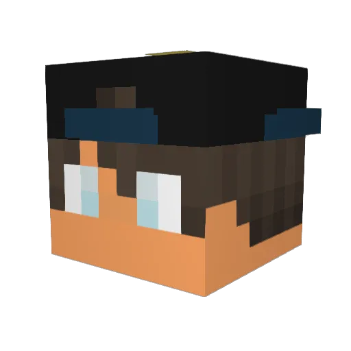 TheBigMacDaddyy Minecraft avatar head, 3D render