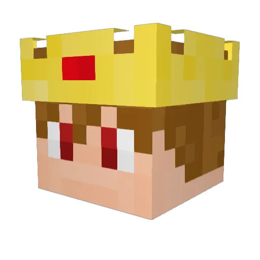 TheBigMax Minecraft avatar head, 3D render