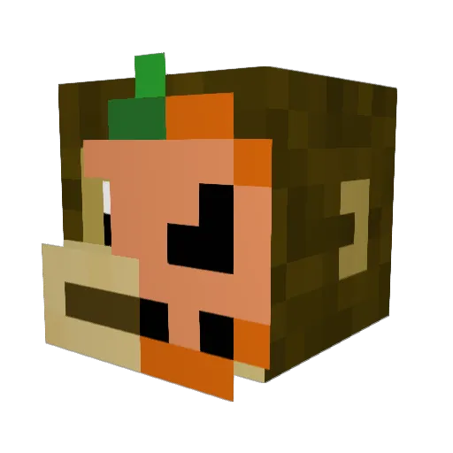 TheBigOne64 Minecraft avatar head, 3D render