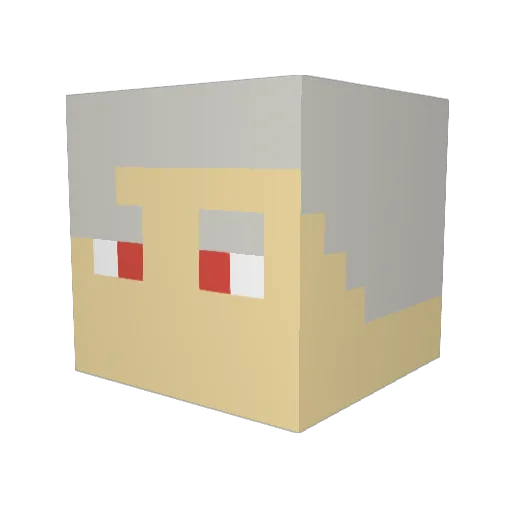 TheBigShlime Minecraft avatar head, 3D render
