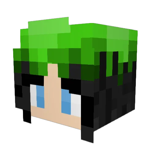 TheBigSlinger Minecraft avatar head, 3D render