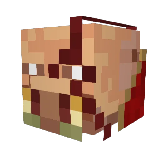 TheBigToe33 Minecraft avatar head, 3D render