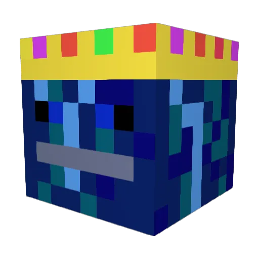 TheBigVid Minecraft avatar head, 3D render