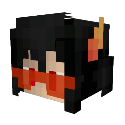TheBigWheeze Minecraft avatar head, 3D render