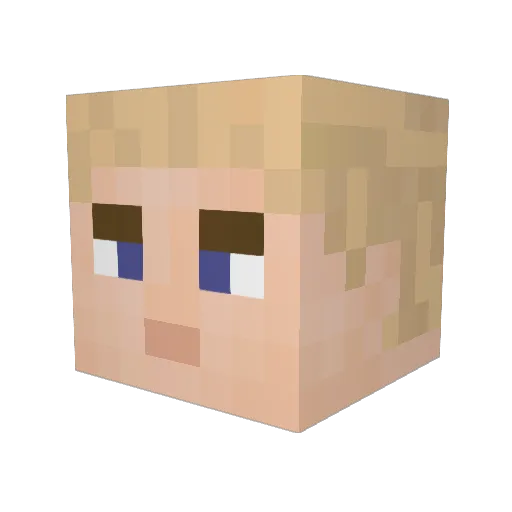 TheBig_Guy Minecraft avatar head, 3D render