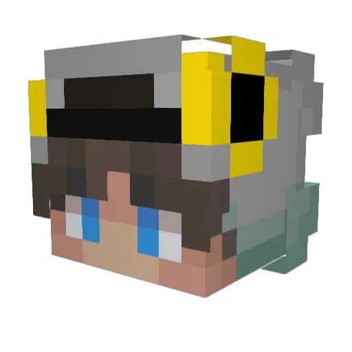TheBigeon Minecraft avatar head, 3D render