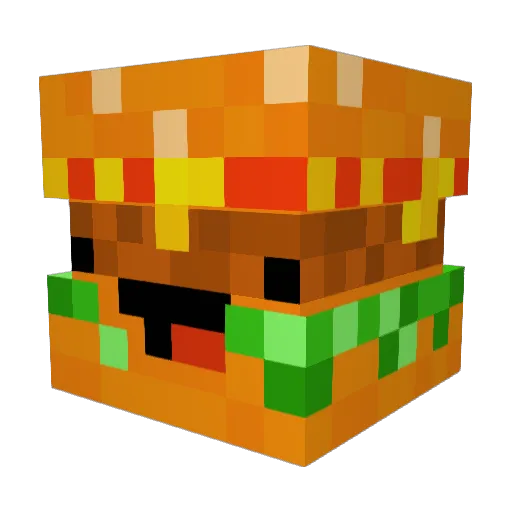 TheBiggestBurger Minecraft avatar head, 3D render