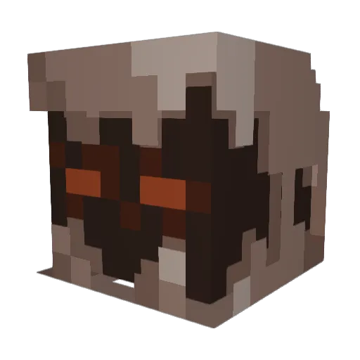 TheBiggestHamm Minecraft avatar head, 3D render