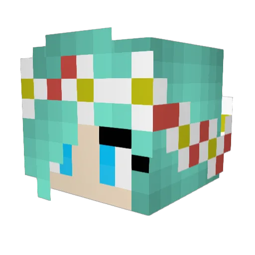 TheBiggestLie Minecraft avatar head, 3D render