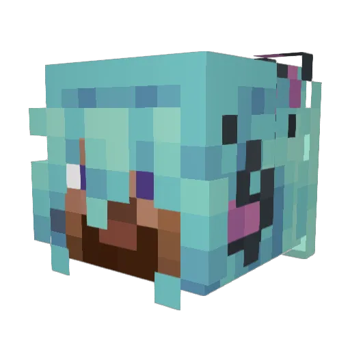 TheBiggiCheese Minecraft avatar head, 3D render