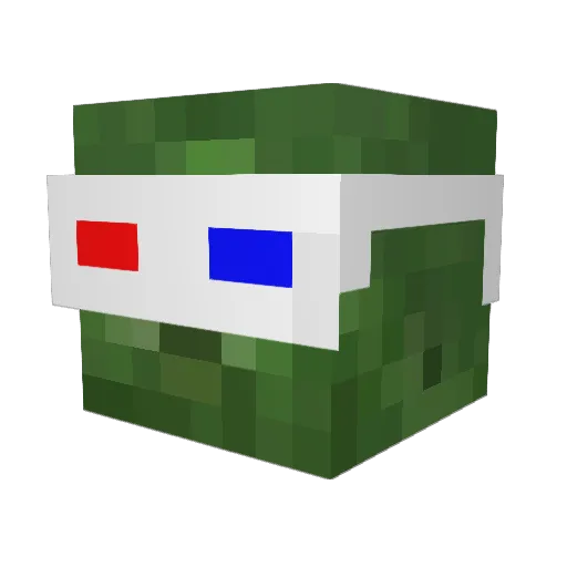 TheBiking_Viking Minecraft avatar head, 3D render