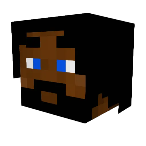 TheBlackGZus Minecraft avatar head, 3D render