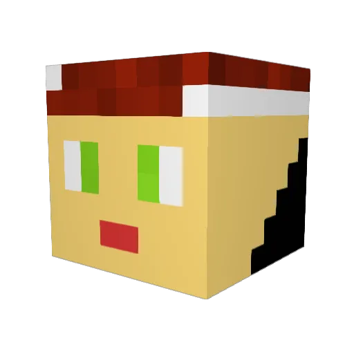 TheBlackIV Minecraft avatar head, 3D render