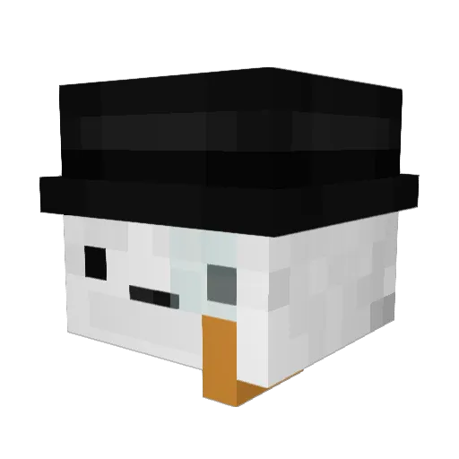 TheBlackSmoky Minecraft avatar head, 3D render