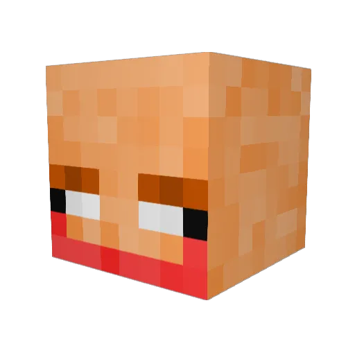 TheBlackSoul_ Minecraft avatar head, 3D render