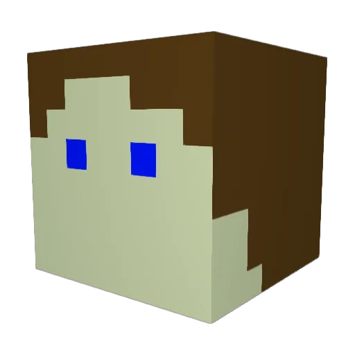 TheBlackTNT Minecraft avatar head, 3D render