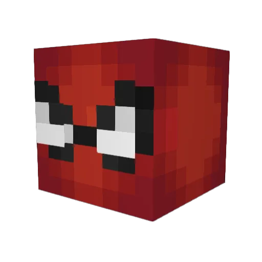 TheBlackend Minecraft avatar head, 3D render