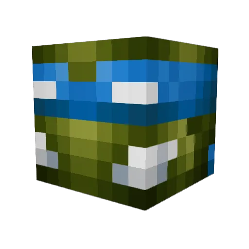 TheBlackhawk9 Minecraft avatar head, 3D render