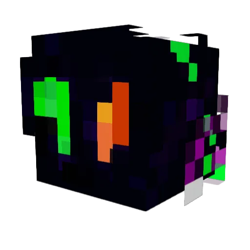 TheBlackole Minecraft avatar head, 3D render