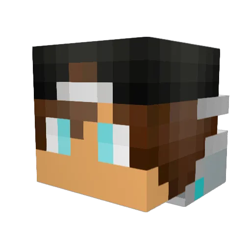 TheBleY Minecraft avatar head, 3D render