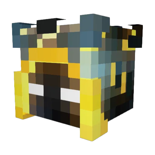 TheBleckXD Minecraft avatar head, 3D render