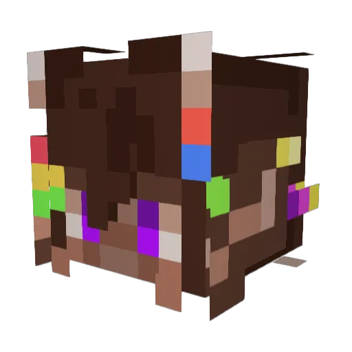 TheBlissim Minecraft avatar head, 3D render