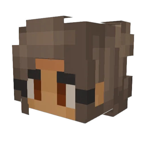 TheBlitzip Minecraft avatar head, 3D render