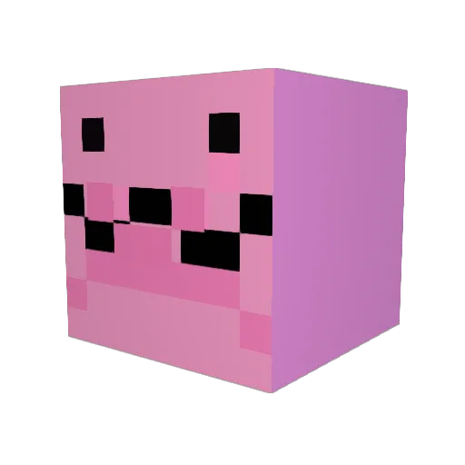 TheBlobfishKing Minecraft avatar head, 3D render