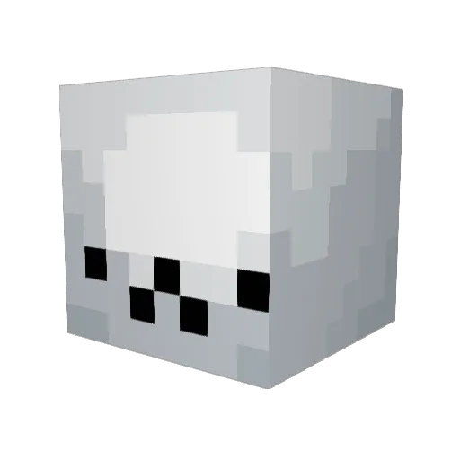 TheBlock60 Minecraft avatar head, 3D render