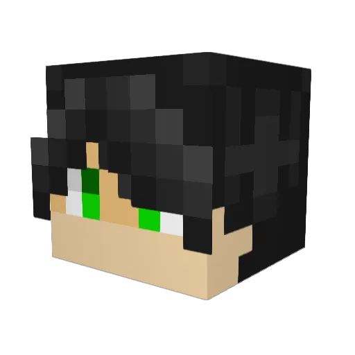 TheBlockHed Minecraft avatar head, 3D render
