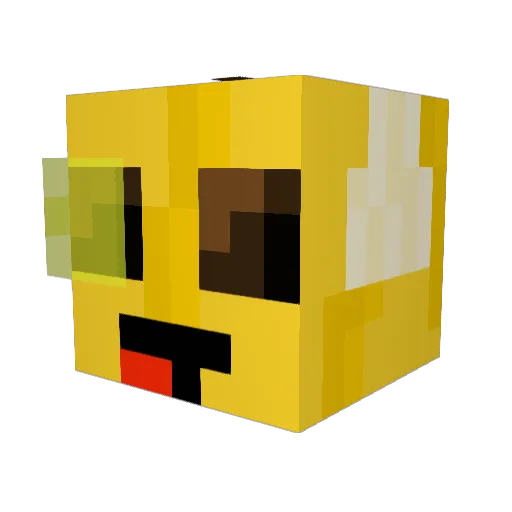 TheBlockyBanana Minecraft avatar head, 3D render