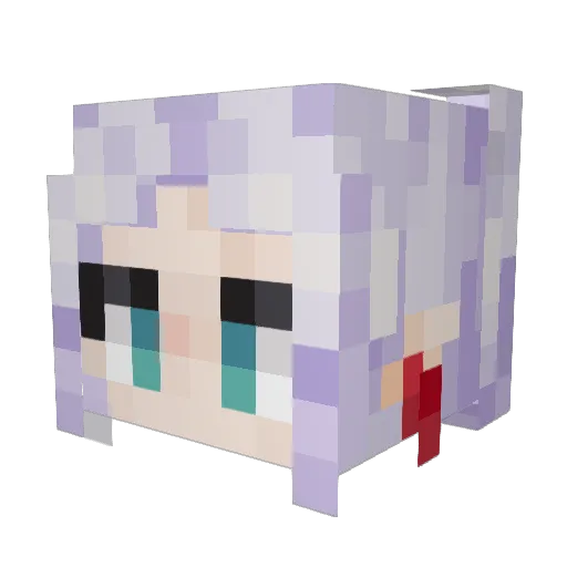 TheBlondeJester Minecraft avatar head, 3D render
