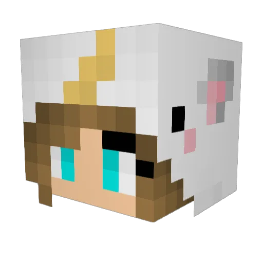TheBloodRaven Minecraft avatar head, 3D render