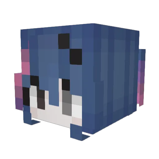 TheBloodyVanci Minecraft avatar head, 3D render
