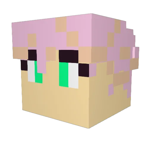TheBlooestBoi Minecraft avatar head, 3D render